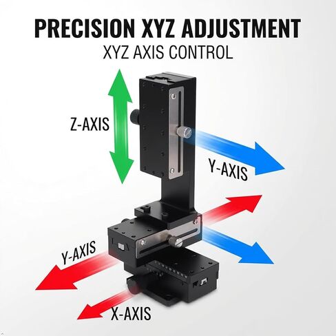 Linear Translation Stage XYZ Axis Manual Trimming Adjustable Platform 40 x 90mm HF3A90 in Saudi Arabia