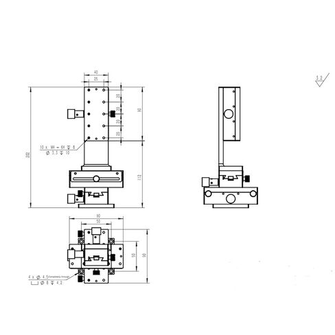 Linear Translation Stage XYZ Axis Manual Trimming Adjustable Platform 40 x 90mm HF3A90 in Saudi Arabia