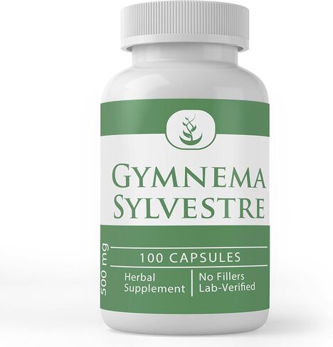 مكونات أصلية نقية جيمنيما سيلفستر، (100 كبسولة)، نقية دائمًا، بدون إضافات أو مواد مالئة، تم التحقق منها معمليًا in Kuwait