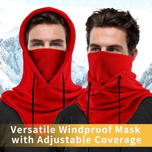 Oldelf Ski Mask Fleece Mask Warm Balaclava Stay Warm and Comfortable Face Mask for Men Women Breathable Sports Mask- Army Green in Saudi Arabia
