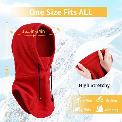 Oldelf Ski Mask Fleece Mask Warm Balaclava Stay Warm and Comfortable Face Mask for Men Women Breathable Sports Mask- Army Green in Saudi Arabia