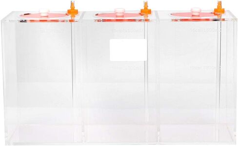 Transparent Acrylic Dosing Pump Titration Tank with Scale and Quick Connector for Aquarium Reef Tank 2.5L and 4.5L Capacity Sturdy Durable Removable Lid (DT-25 2.5L) in Saudi Arabia