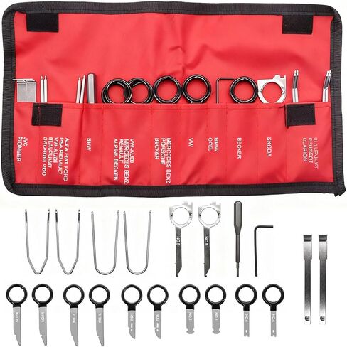 20pcs Radio Removal Tool Kit,Universal Stereo CD Player Removal Key Kit for Most Car and Truck O-050 in Saudi Arabia