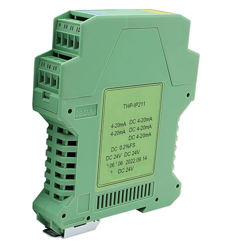 Signal Isolator, 4-20Ma to 0-10V Converter, 1 in / 1 Out Distribution Transmitter, Current to Voltage Signal Conditioner, 3.9 in (99 Mm), Ac/Dc Powered, Rail Mountable in Saudi Arabia