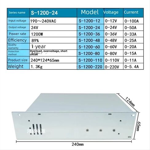 High-Power Power Supplies MS-1000W1200W1500W-12V15V24V27V36V48V60V72V110V220(MS1500W60V) in Saudi Arabia