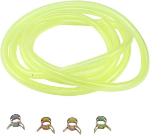 ZTUOAUMA 7 'طويل 1/4'' ID 3/8'' OD مجموعة خط الوقود الأحمر مع المشابك المتوافقة مع مولدات الديزل الرياضية الصغيرة تعمل بالغاز ومحركات الثلج الترابية والدراجة النارية الرباعية وعربة الجولف in Saudi Arabia