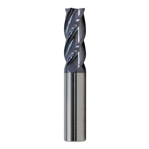 1/8" Diameter x 1/8" Shank 0.010-0.015" Radius 4-Flute Corner Radius Variable Helix Typhoon Red Series Carbide End Mill in Saudi Arabia