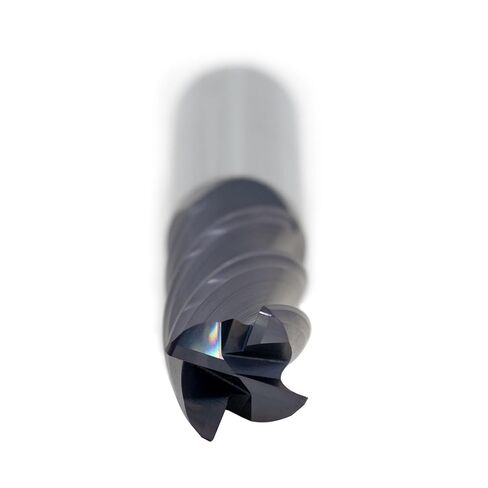 1/8" Diameter x 1/8" Shank 0.010-0.015" Radius 4-Flute Corner Radius Variable Helix Typhoon Red Series Carbide End Mill in Saudi Arabia