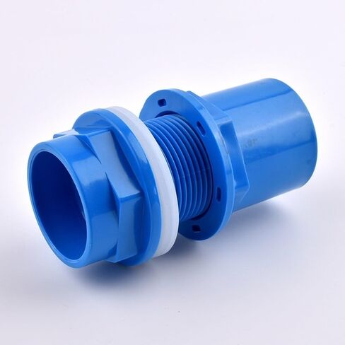 1 قطعة 20 ~ 50 مم أنبوب PVC مدخل المياه موصل حوض السمك خزان الأسماك المنزل DIY تجاوز موضوع خزان المياه أنبوب استنزاف المشتركة، 1 قطعة الأزرق، ضياء الداخلية 20 مم (1 قطعة) in Kuwait