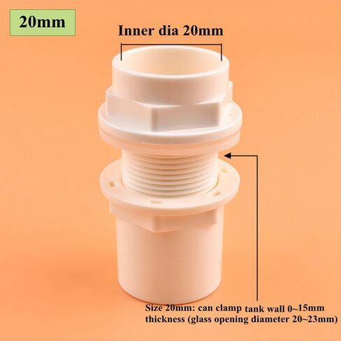 1 قطعة 20 ~ 50 مم أنبوب PVC مدخل المياه موصل حوض السمك خزان الأسماك المنزل DIY تجاوز موضوع خزان المياه أنبوب استنزاف المشتركة، 1 قطعة الأزرق، ضياء الداخلية 20 مم (1 قطعة) in Kuwait