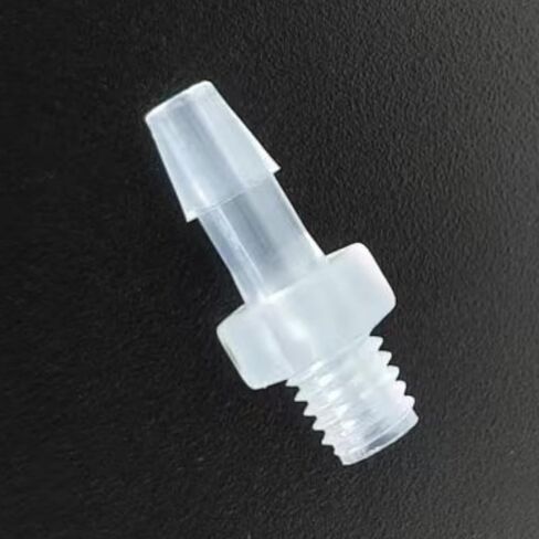 Plastic Hose Barb Fitting, 1/8" Barb 10-32UNF Male Thread Adapter Connector Pipe Fittings for Fuel Gas Liquid Air, PP Polypropylene Material, 25PCS in Saudi Arabia