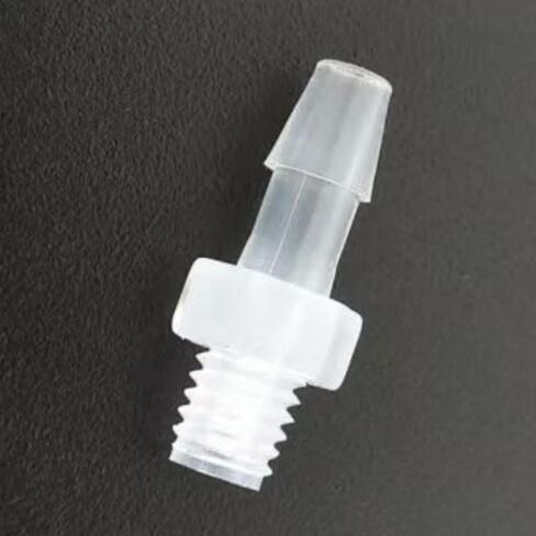 Plastic Hose Barb Fitting, 1/8" Barb 10-32UNF Male Thread Adapter Connector Pipe Fittings for Fuel Gas Liquid Air, PP Polypropylene Material, 25PCS in Saudi Arabia