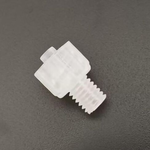 25PCS Threaded to Male Luer Fitting Luer Lock 1/4-28 UNF Male Thread Plastic Connect Adapter PP for Laboratory Biochemical Analytical Instruments, Food Machinery, Aquarium Equipment in Saudi Arabia