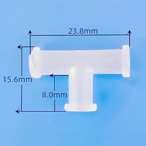 Female Luer Lock Adapter 3 Way T Shaped Fitting Tube Adapter, Heat & Chemical Resistant, Leakproof Connector for Medical, Lab, Food Processing, Chemical Use Polypropylene (PP) Tee Female 25 Pack in Saudi Arabia