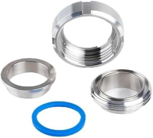 1/2 "3/4" 1 "1-1/4" 1-1/2" 2" SMS-Type 304 الفولاذ المقاوم للصدأ الاتحاد الأنابيب الملحومة وصلة اقتران السيليكون طوقا (1-1/4") in Saudi Arabia