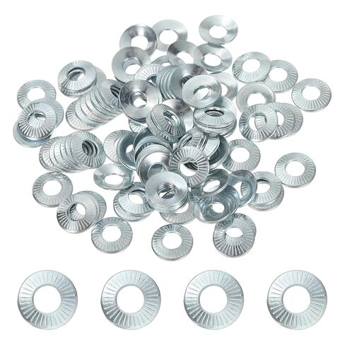 PATIKIL M4x10x0.7mm غسالات مسطحة 100 قطعة 65Mn فولاذ Belleville Spring Disc غسالة مخروطية مخرشة حشية مترية للبناء الصناعي للسيارات (طلاء الزنك الأبيض) in Saudi Arabia