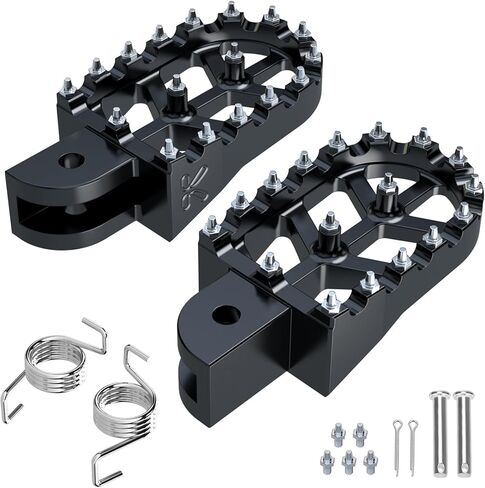 أوتاد قدم دراجة صغيرة مضادة للانزلاق متوافقة مع محرك Baja Doodlebug DB30 97cc Minibike Motorsports أجزاء اليسار واليمين مسند القدمين فضي in Kuwait