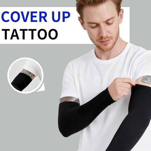 SHEVERCH 2 Pairs Cooling Arm Sleeves Sun UV Protection Sports Compression Sleeves for Men Women in Saudi Arabia
