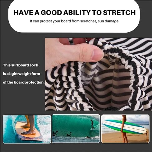 Surfboard Sock Surfboard Sock Protective Cover, Storage Case for Shortboard Funboard Water Sports in Saudi Arabia