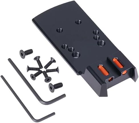 لوحة تركيب محول النقطة الحمراء من الألياف الضوئية الحمراء لـ SIG P320، متوافقة مع SIG P320/P320 Compact/SP2022 (ليس لـ X-5 أو M17)، ومجهزة بمسامير تثبيت بمواصفات RMR in Kuwait