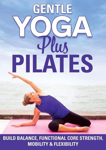 Gentle Yoga Plus Pilates DVD: عضلات البطن منخفضة التأثير، الأساسية، المرونة، التوازن، جسمان كاملان في المنزل بدون تدريبات المعدات مع جيسيكا سميث in Saudi Arabia