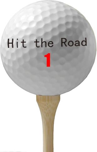 مجموعة هدايا كرة الجولف هيت ذا رود، عبوة من 6 قطع، هيكل من 3 قطع in Kuwait