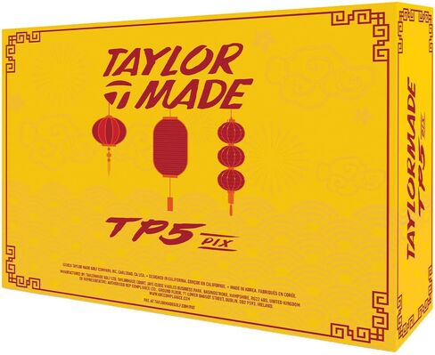 كرات جولف TaylorMade TP5 Pix Hot Shot Lunar New Year، 1-دزينة بيضاء in Kuwait