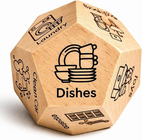 12-Sided Movie Genre Dice – Random Movie Picker Spinner – Comedy, Action, Horror, Romance, Sci-Fi & More – Fun Game for Movie Lovers in Kuwait