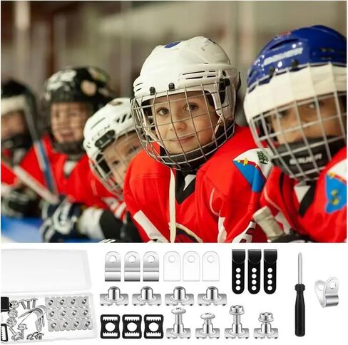Hockey Helmet Repair Kit 31 Pcs/Sets of Hockey Equipment Repair Kits, Including Replacement Parts for Sports Helmets. in Saudi Arabia