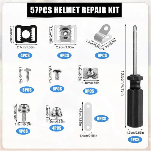 Hockey Helmet Repair Kit 57 Pcs/Sets of Hockey Helmet Repair Kits, Including Maintenance Tools in Saudi Arabia