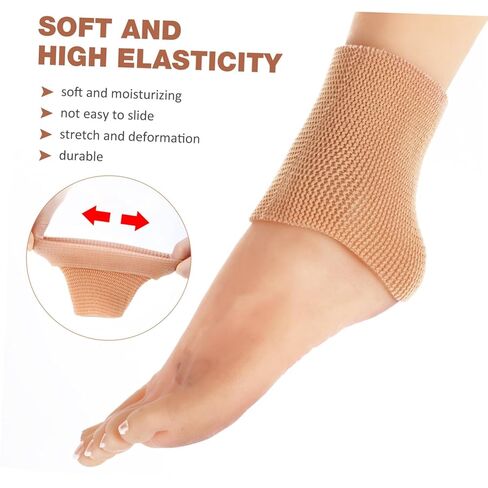 GANAZONO 2pcs Ankle Protectors Sweat-absorption Elastic Support Sleeves for Sports Comfortable Fit for Running Basketball Cycling Skin in Saudi Arabia