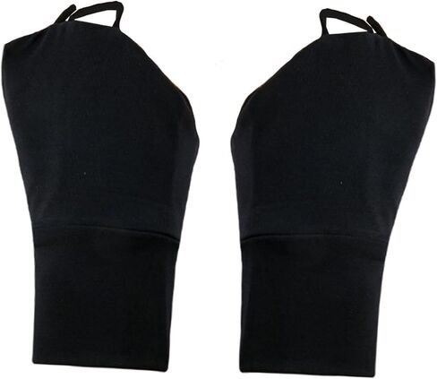 pistro Summer Sunblock Gloves Fingerless Mittens Nonslip Cooling Lightweight Stretchable Protector Short Gloves for Outdoor- Black in Saudi Arabia