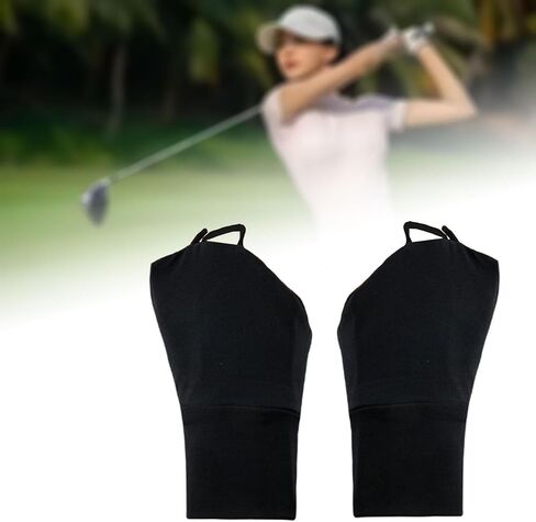 pistro Summer Sunblock Gloves Fingerless Mittens Nonslip Cooling Lightweight Stretchable Protector Short Gloves for Outdoor- Black in Saudi Arabia