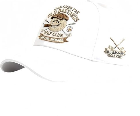 قبعة مطرزة "Old Bastards Golf Club" مع قبعة بيسبول قابلة للتعديل ومطرزة ثلاثية الأبعاد بنسبة 100% على إصدار الأعضاء مدى الحياة in Kuwait