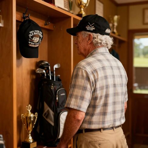 قبعة مطرزة "Old Bastards Golf Club" مع قبعة بيسبول قابلة للتعديل ومطرزة ثلاثية الأبعاد بنسبة 100% على إصدار الأعضاء مدى الحياة in Kuwait