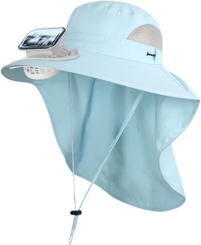 pistro Children Outdoor Hat with Solar Fan Rechargeable Breathable Versatile Cooling Hat for Boys Girls Fashionable in Saudi Arabia