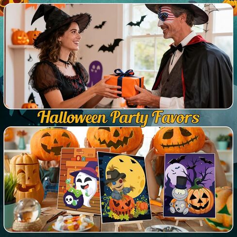 10 Sets Fall Thanksgiving Pre Drawn Canvas to Paint Gifts Sets 8" x 10" Turkey Pre Printed Canvas with Greeting Cards Outline Panels Bulk for Beginners DIY Craft Project Party Favor Decors in Saudi Arabia