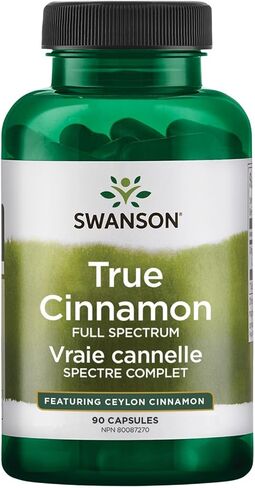 Swanson Full Spectrum True Cinnamon - Herbal Supplement - (120 Capsules, 300mg Each) in Saudi Arabia