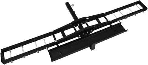 JingNian Heavy Duty Steel Tilting Motorcycle Hitch Carrier 500lbs, Long Ramp for Easy Loading, Steel Dirt Bike & EBike Hauler in Saudi Arabia