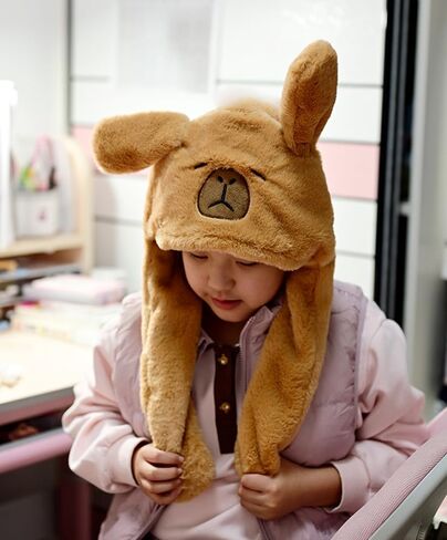 Christmas Plush Ear Hat Cute Animal Flap Moving Jumping Hat in Saudi Arabia