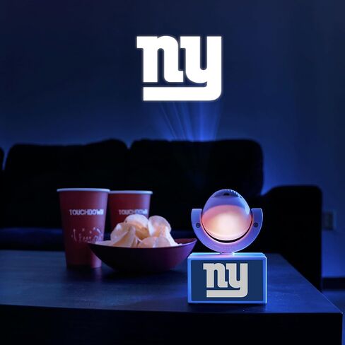 Sporticulture NFL American Football New York Giants - Adjustable Led Mini Spotlight Projector with 6 Team Logo Designs - Portable & Rechargeable Spotlight - Battery-Operated - 4.375" x 3.125" in Saudi Arabia