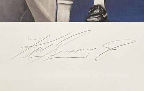 Ken Griffey Jr. Autographed 21x30 Lithograph Photo Baseball S.e.a.t.t.l.e Mariners #139/295 Beckett BAS QR #BP55378 in Saudi Arabia