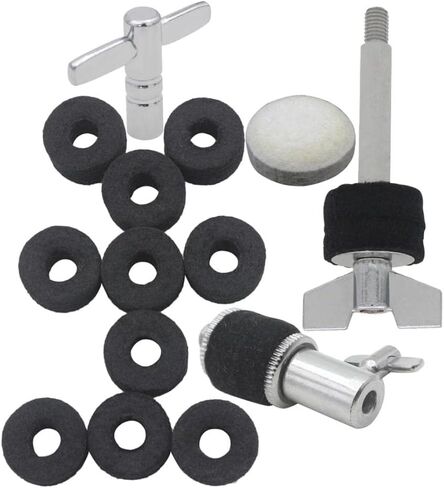 Hi-hat Cymbal Clutch & Screw Set - Drum Hardware Replacement Parts Kit with Felt Pads & Tuning Key in Saudi Arabia