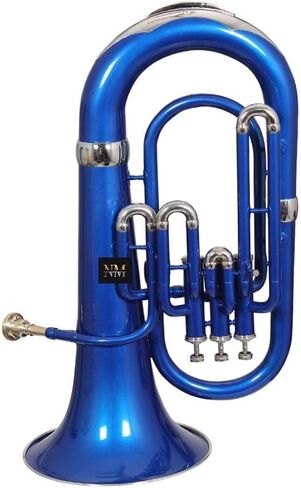 آلة موسيقية مسطحة من النحاس Bb مزودة بصمام 3 صمامات Euphonium مع قطعة فم صلبة مجانية (نحاسية) in Kuwait