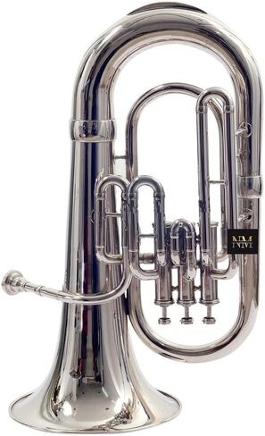 Brass Bb Flat Musical Instrument Euphonium 3 Valve With Free Hard Case Mouthpiece (Brass) in Kuwait