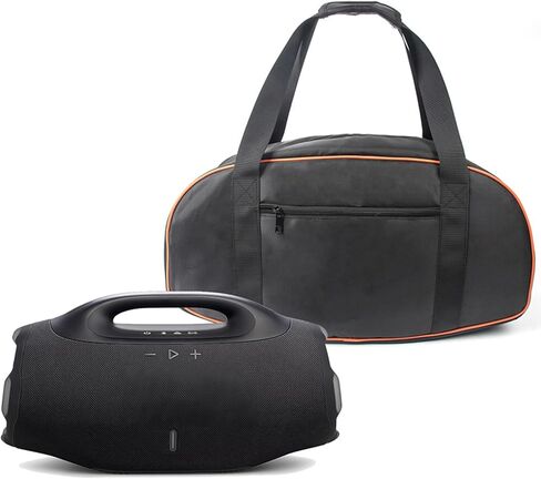 حقيبة حمل متوافقة مع JBL Boombox 4، حقيبة سفر واقية مع حزام كتف، غطاء مبطن مقاوم للصدمات لجهاز JBL Boombox 3 مع جيب جانبي in Kuwait