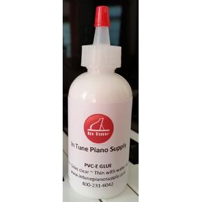 in Tune Piano Supply PVC-E Glue 2 oz Bottle for Piano Keytop Installation in Saudi Arabia