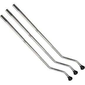 3Pcs Drum Legs Replacement Parts, 10mm Metal Floor Tom Drum Leg with Anti-Slip Feet for Drum Kit Hardware Accessories in Saudi Arabia