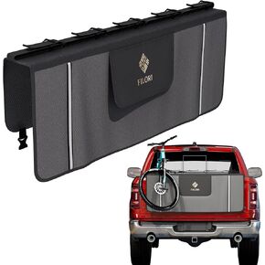 وسادة الباب الخلفي FILORI 5 للدراجة الجبلية | متوافق مع الدراجة الإلكترونية | كاميرا احتياطية بدون عوائق، وجيوب للأدوات، وشرائط عاكسة | حماية شاملة لمعظم شاحنات البيك أب (ثنائية اللون وأنيقة) in Kuwait