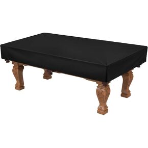 Pool Table Cover, Light Weight Farbric Billiard Table Covers, Waterproof & Dustproof Air Hockey Table Cover, Black (Black, 8) in Saudi Arabia
